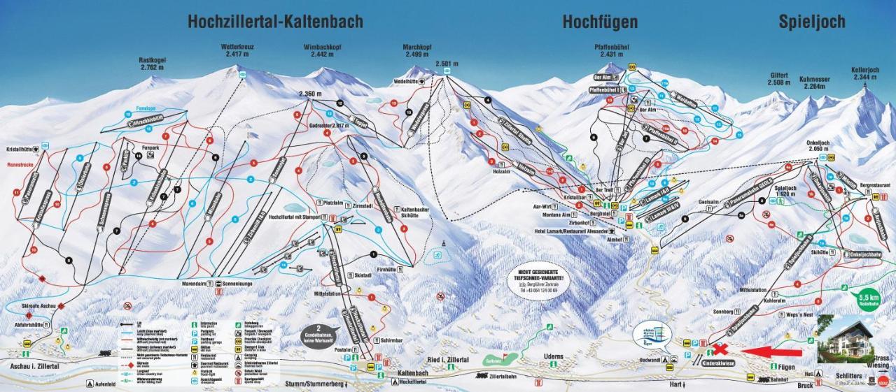 Familienwohnung Wildspitze Fügen Esterno foto